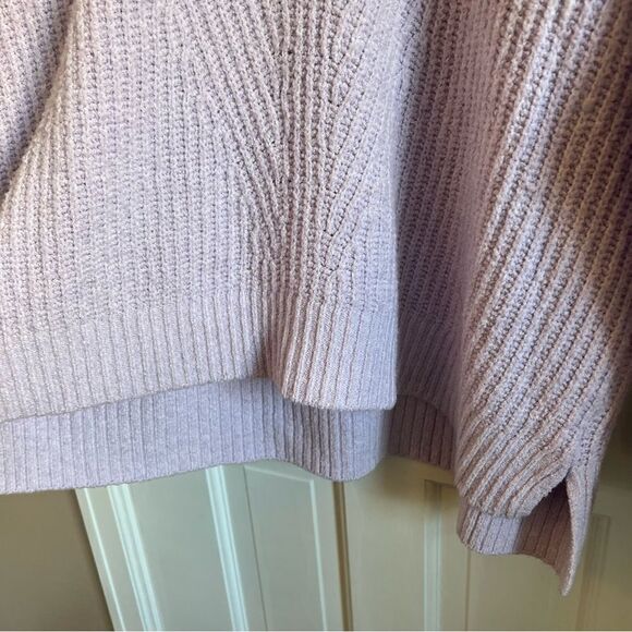 Nine West Purple V-Neck Sweater with Ribbed Knit - Picture 5 of 8